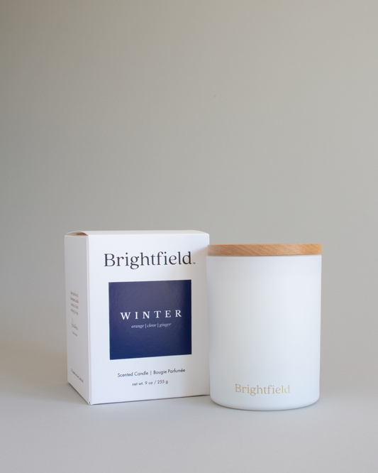 Winter Non-Toxic Sustainable Coconut Soy Candle Wood Wick