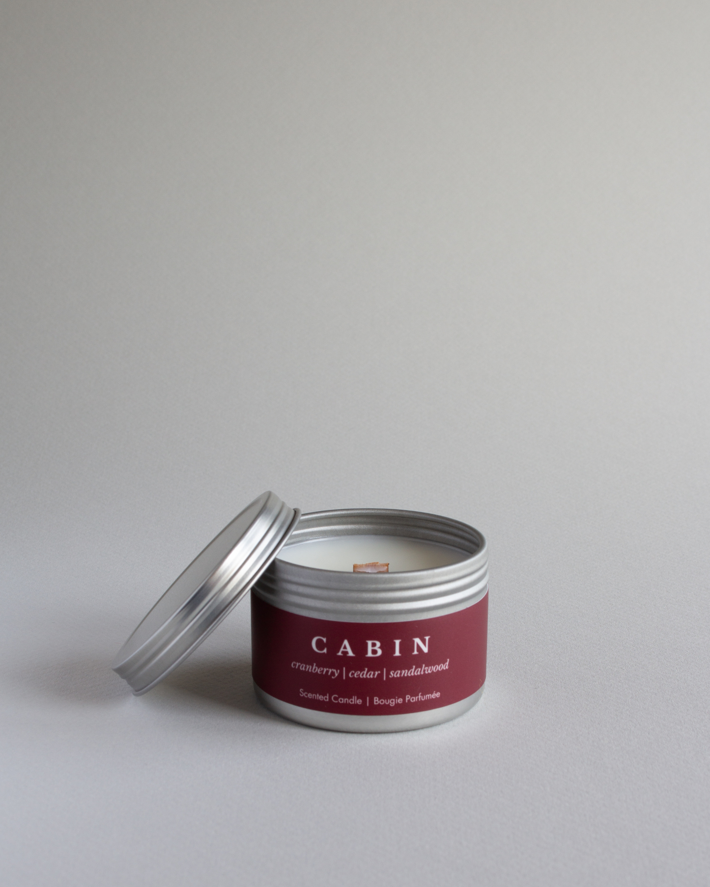 Cabin Mini Candle Cranberry Cedar Stocking Stuffer Candle