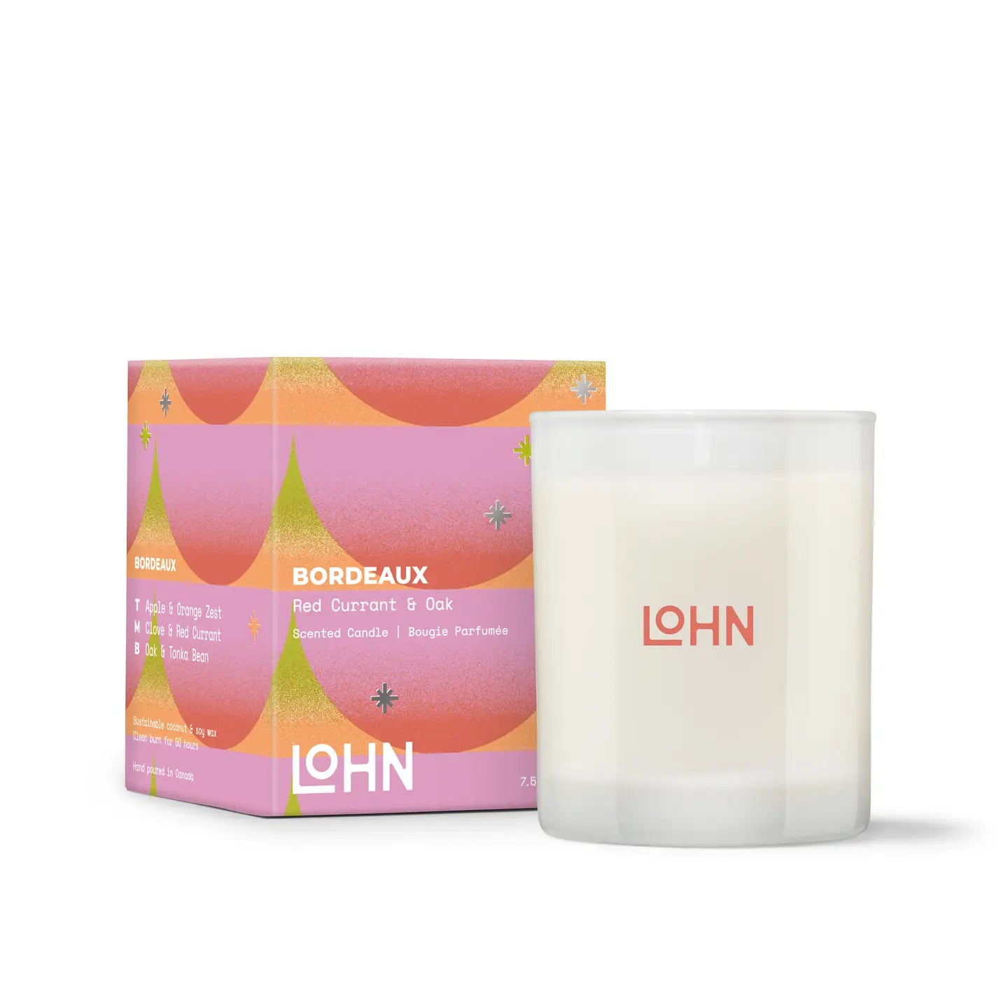 LOHN Holiday Candle- BORDEAUX Red Currant & Oak