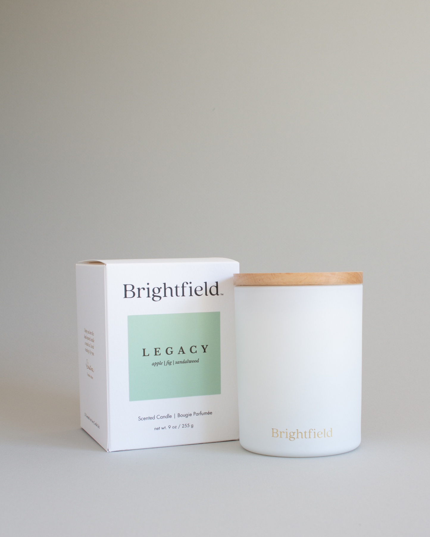 Legacy Scented Coconut Soy Candle - Apple, Fig, Sandalwood