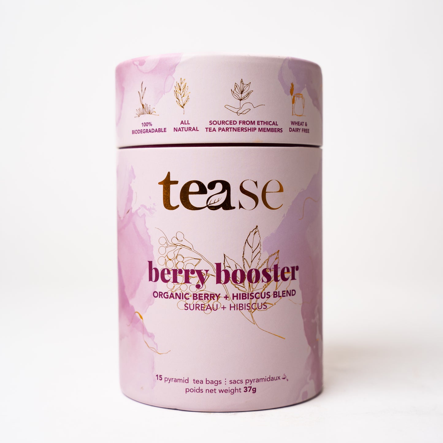 Load image into Gallery viewer, Berry Booster, Immunity Tea Blend | Compostable Pyramid Bags

