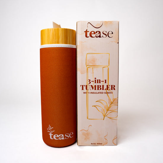 3 in 1 Glass Tumbler + Tea And Coffee Infuser, Eco-Friendly