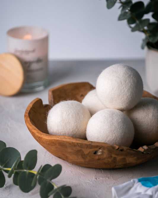 Loose Wool Dryer Balls: White