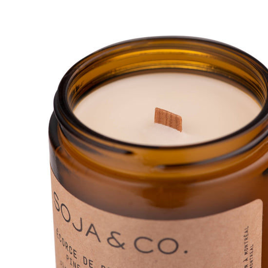 Soy Wax Candle | Conifers + Frosted Cypress: 8oz - Wood Wick